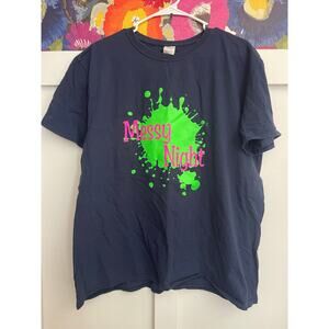 Mens XL messy night splatter shirt